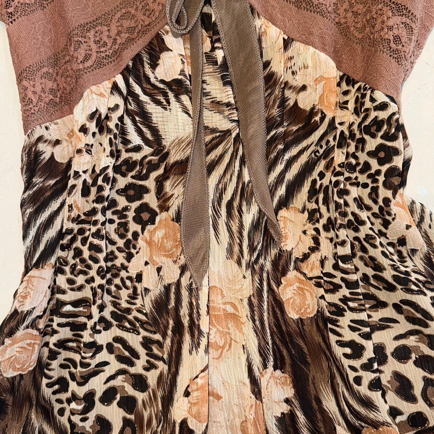 Brown lace top