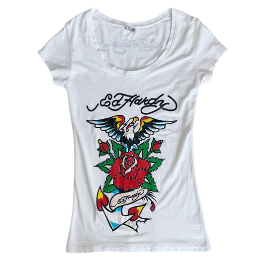 Ed Hardy white tee