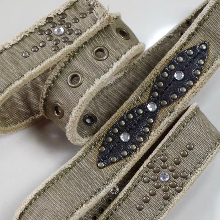 Cargo leather belt
