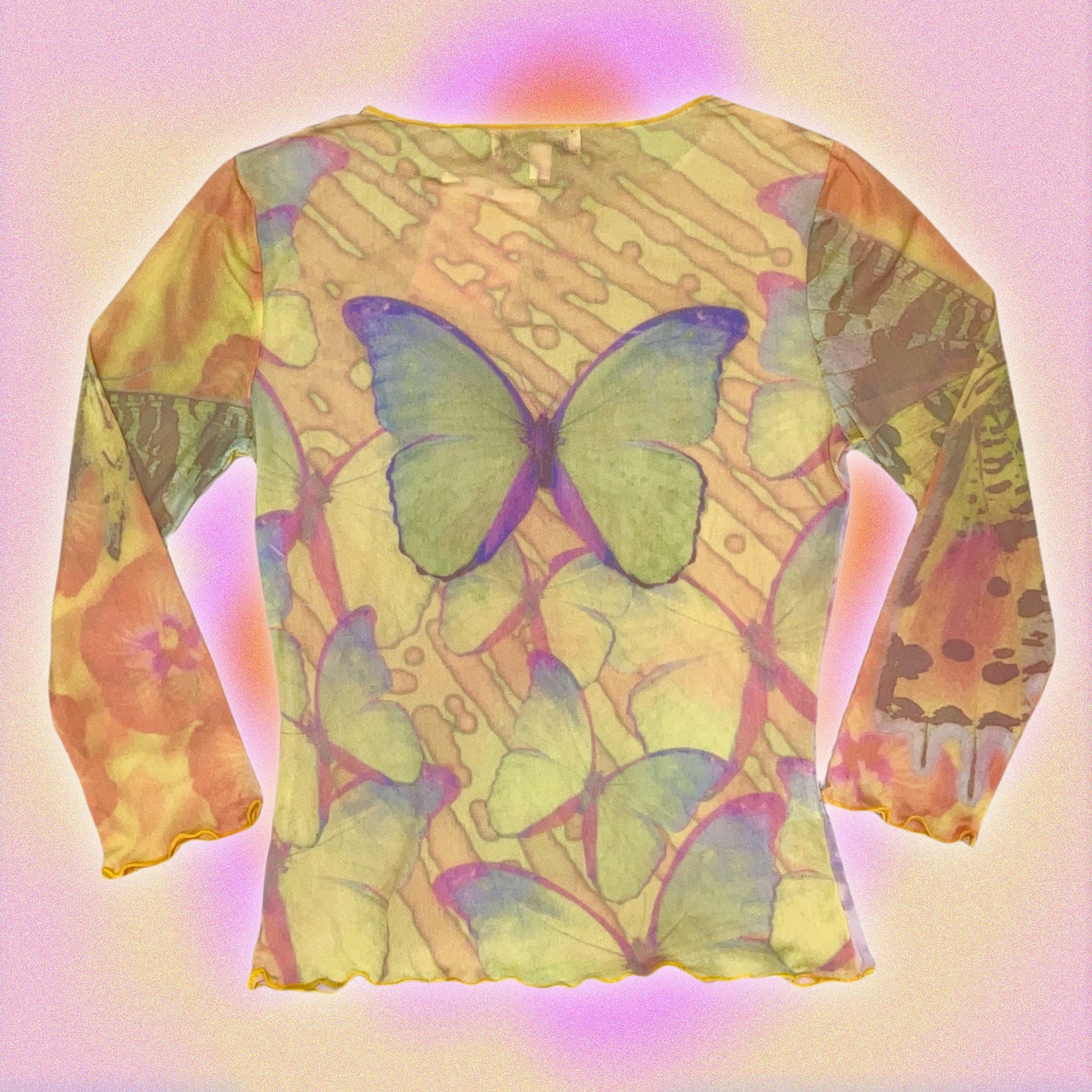 Bella Marzo Paris butterfly mesh long sleeve