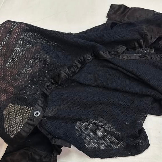 Esprit black lace shirt