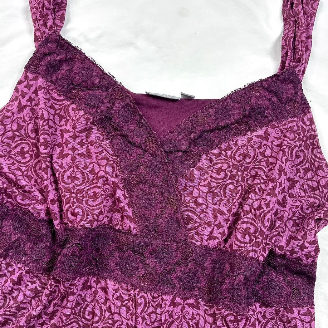 Purple lace top