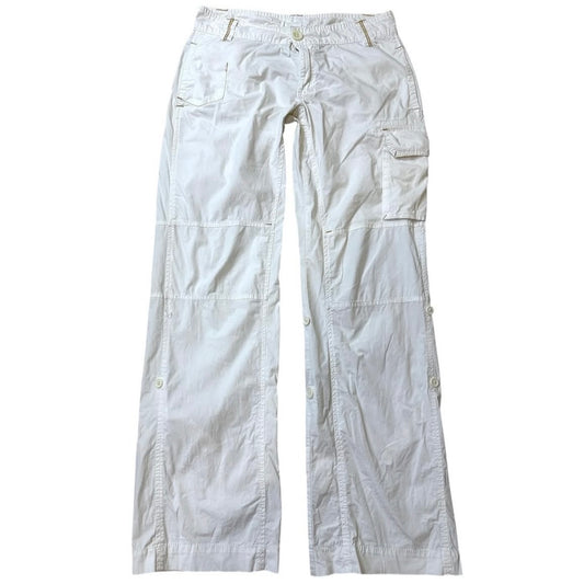 White cargo pants