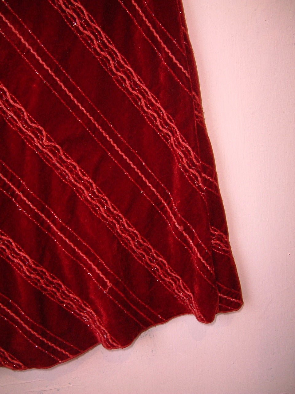 Red Velcro Dress With Patterns