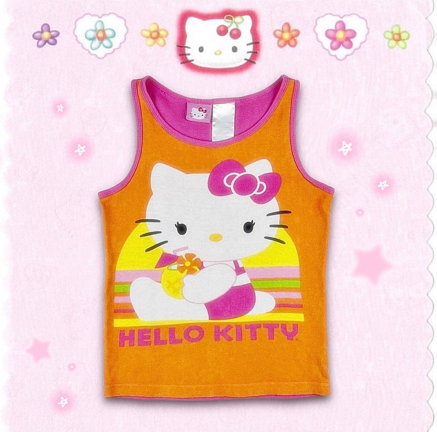 2014Hello Kitty orange top