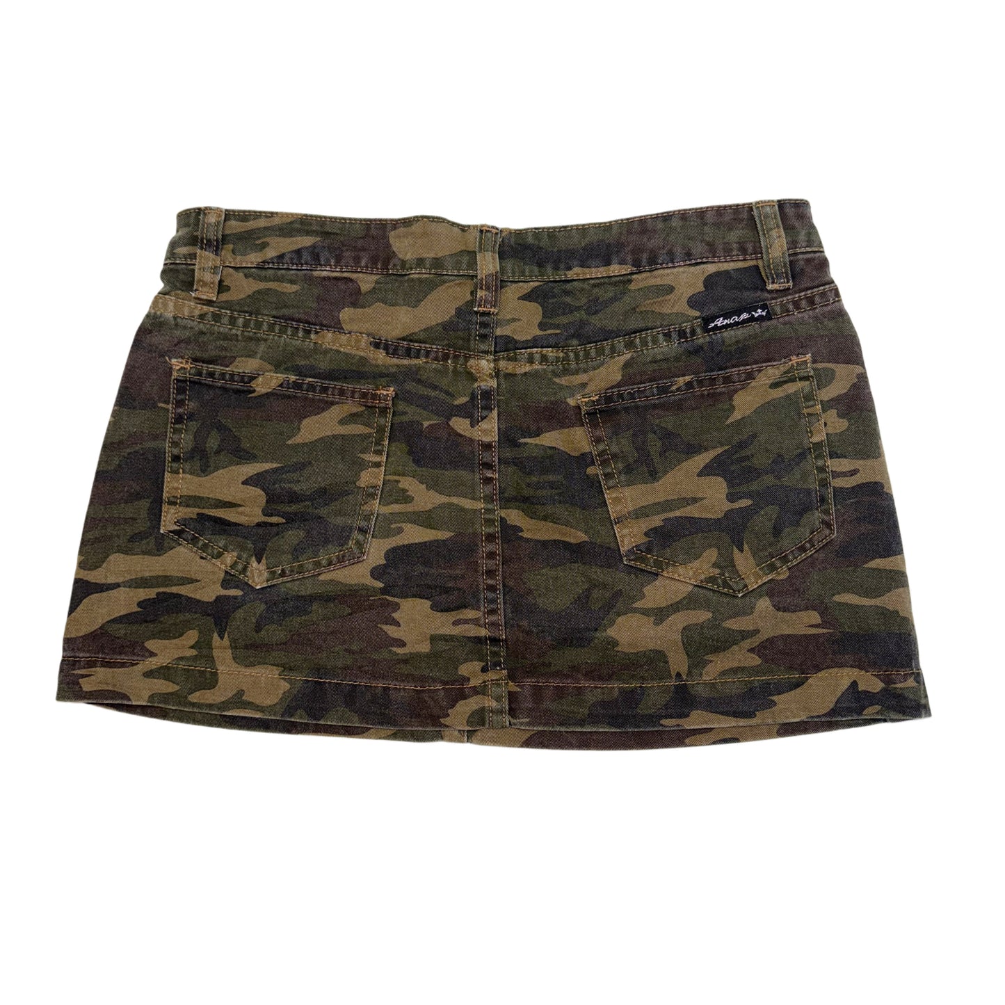 Camo rivets mini skirt