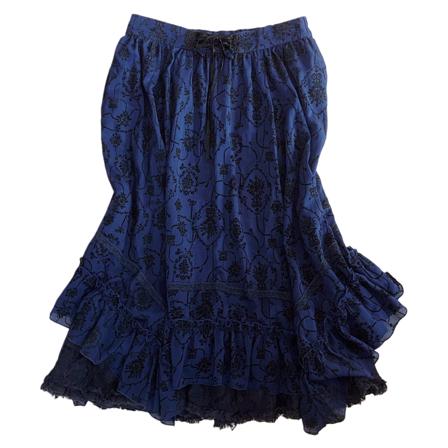 Axes navy lace skirt