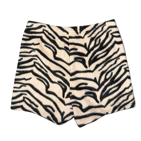 Zebra fluffy shorts