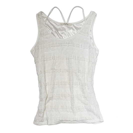 White lace tank