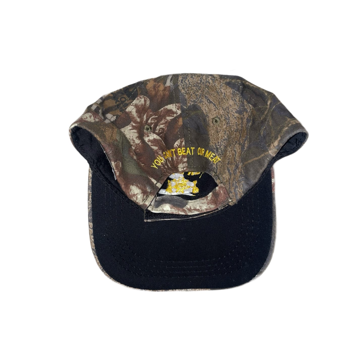 "You cant beat our meat"camo cap