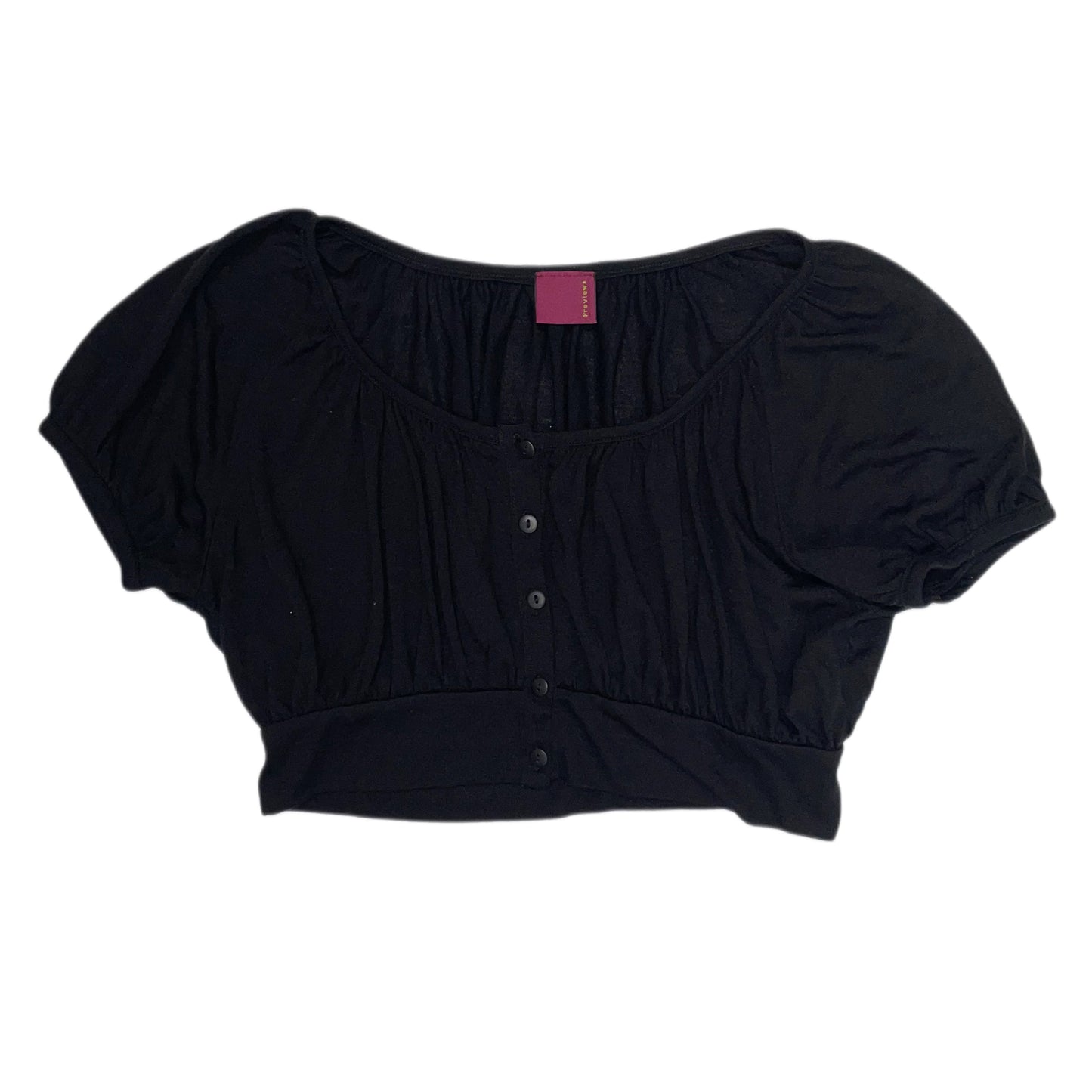 Black cropped top