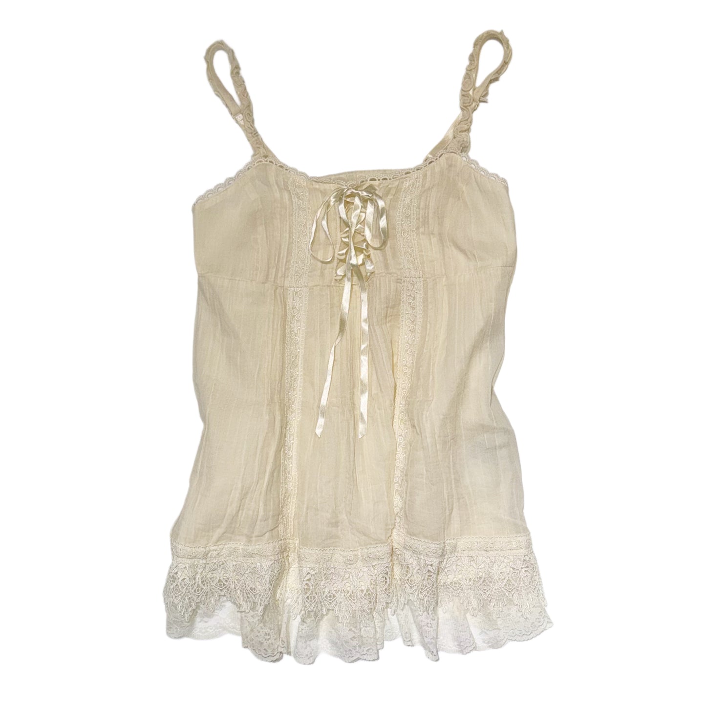 Cecil Mcbee Ivory lace tank