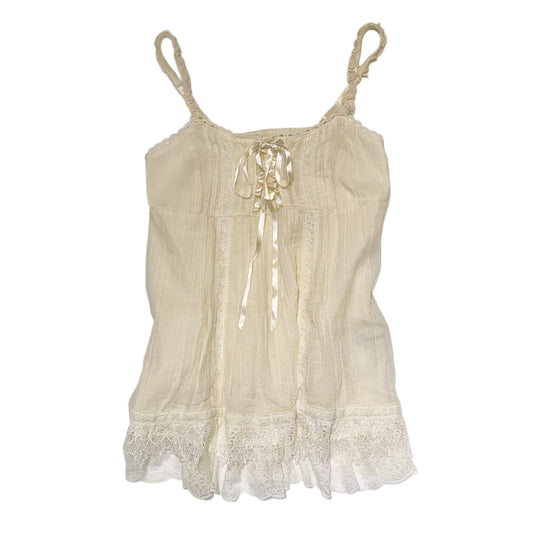 Cecil Mcbee Ivory lace tank