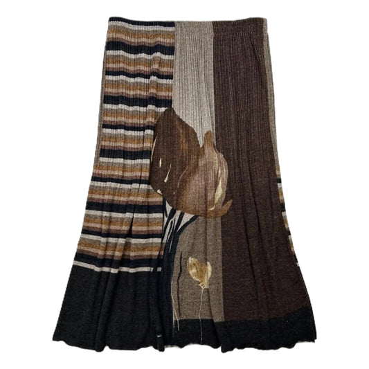 Brown tulip skirt