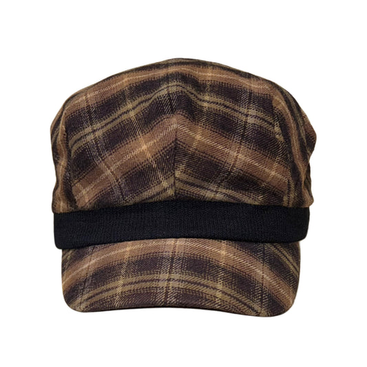 Brown tartan hat