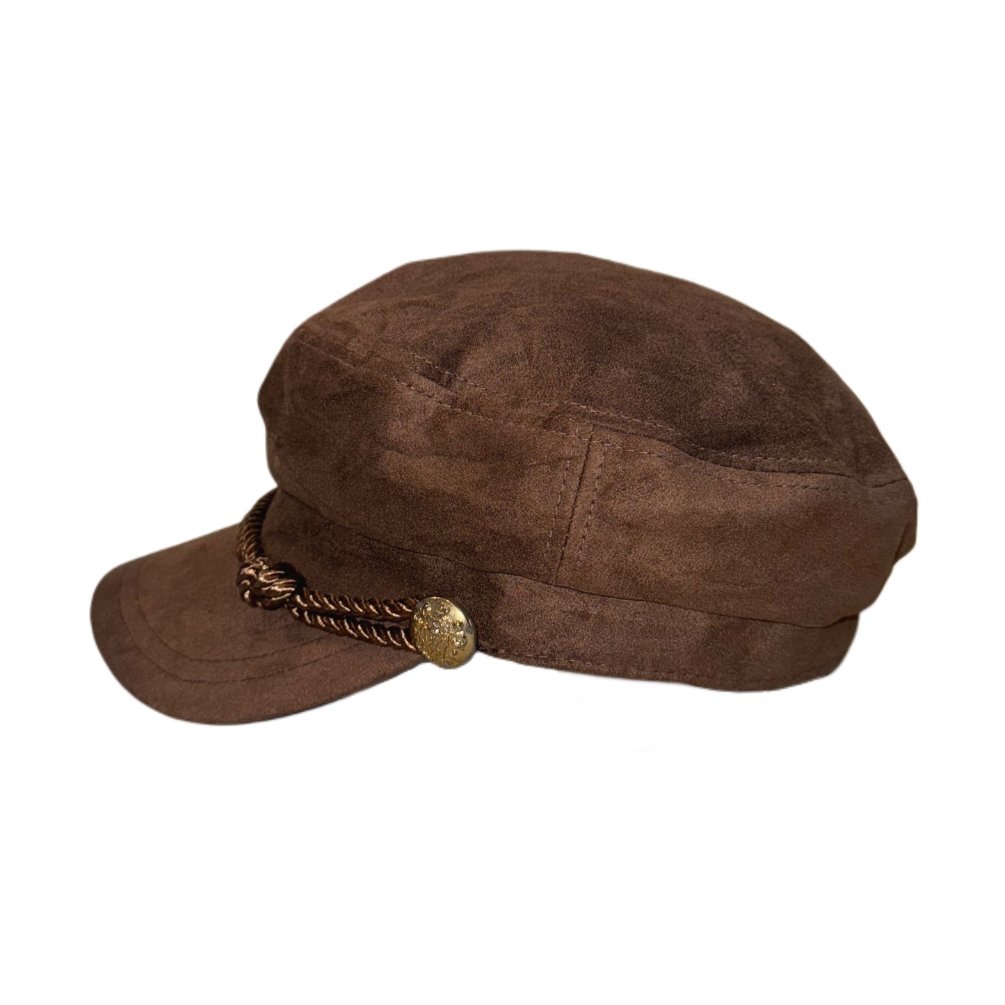 Brown suede hat