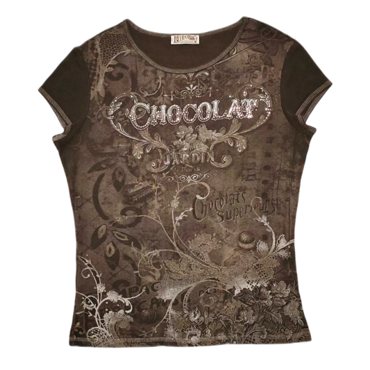 Chocolat Jardin brown top