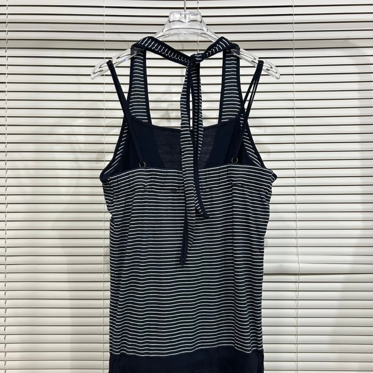 Clef De Sol navy stripes layered dress