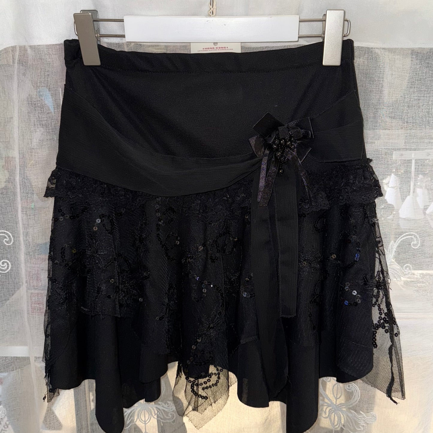 Black layered skirt