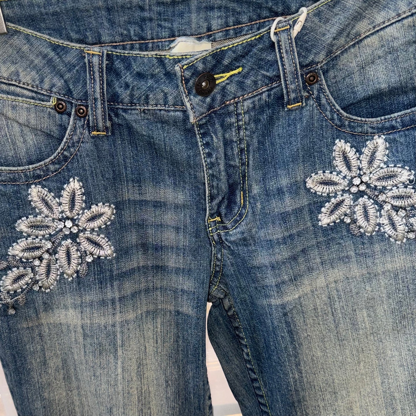 Embroidered flares