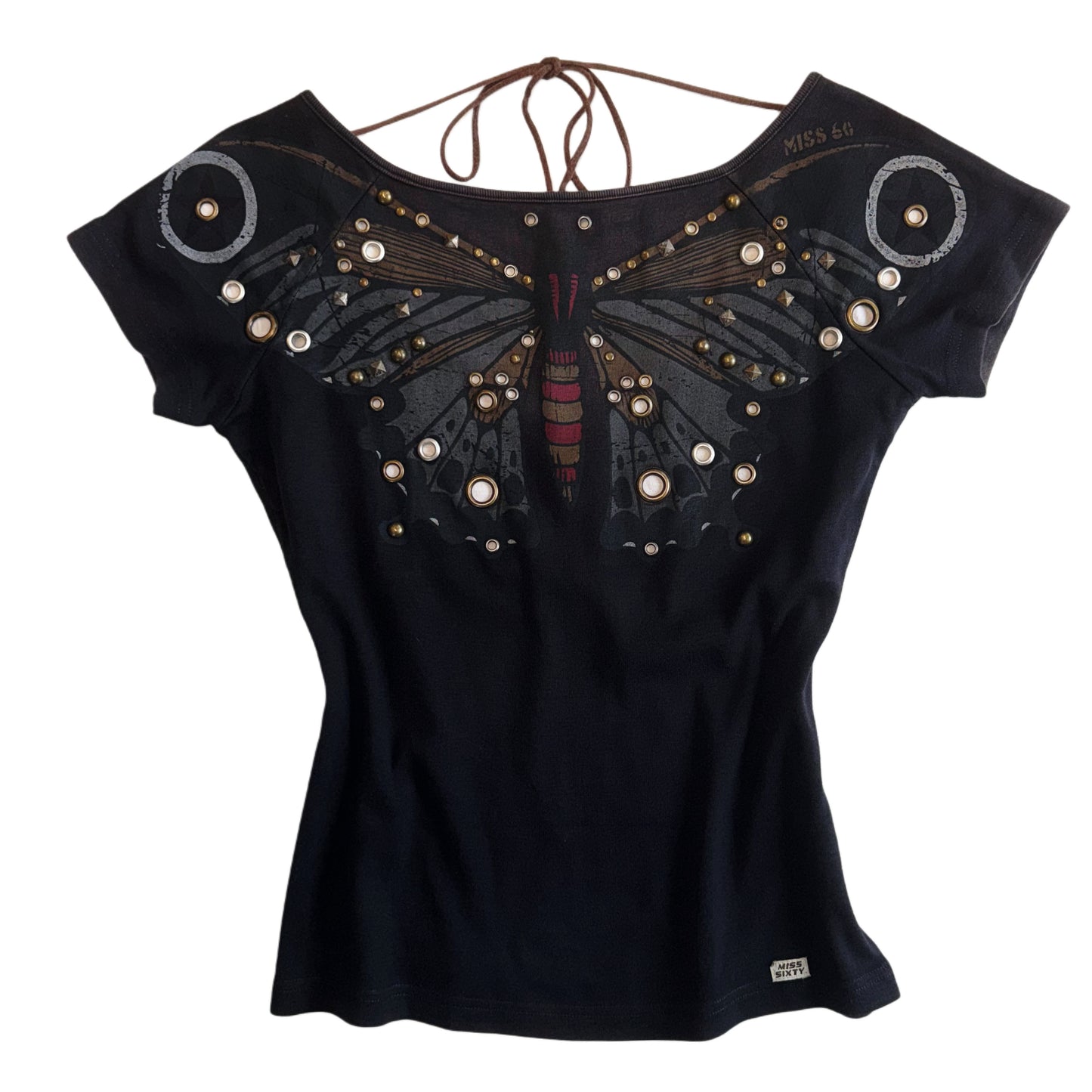 Miss Sixty butterfly backless top
