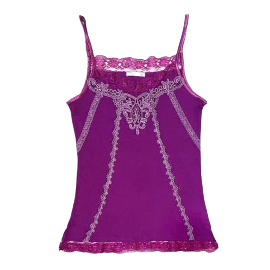 purple lace tank