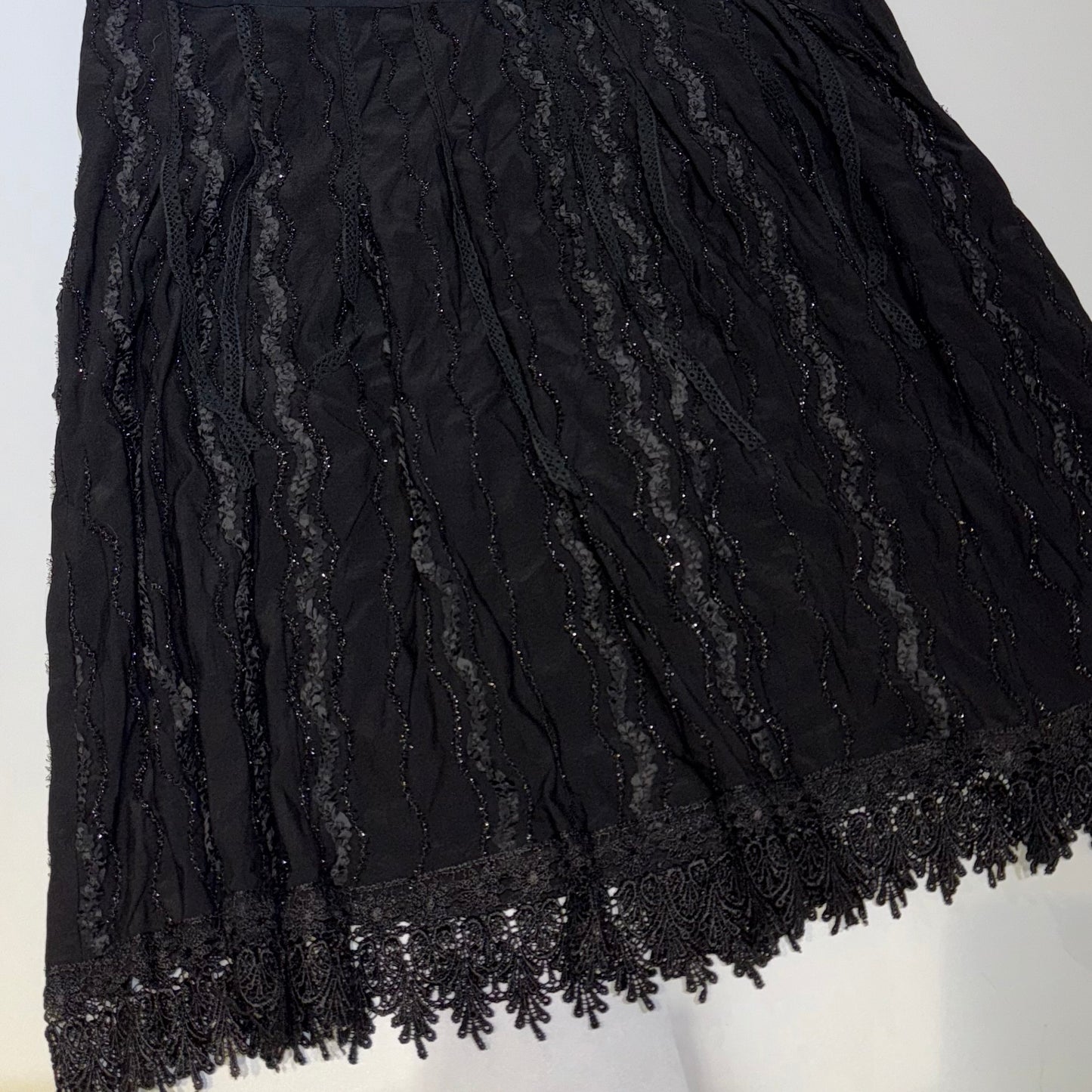 Black lace skirt