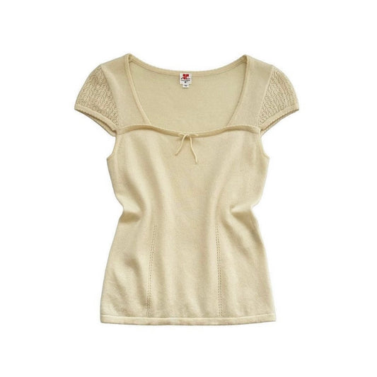 Courreges ribbon knit top