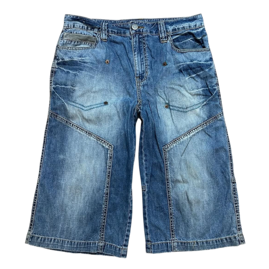 Washed denim sorts