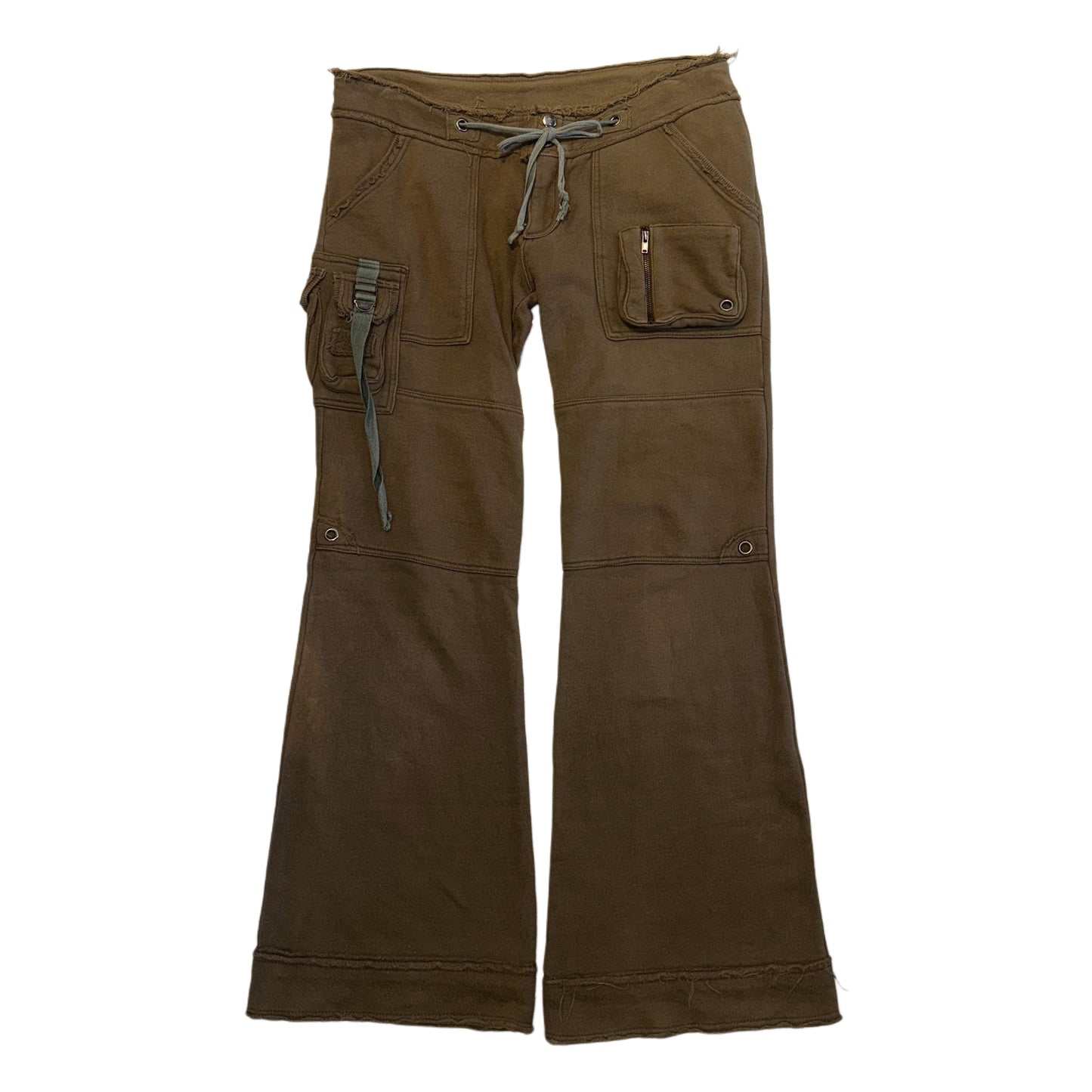 Olive green pockets pants