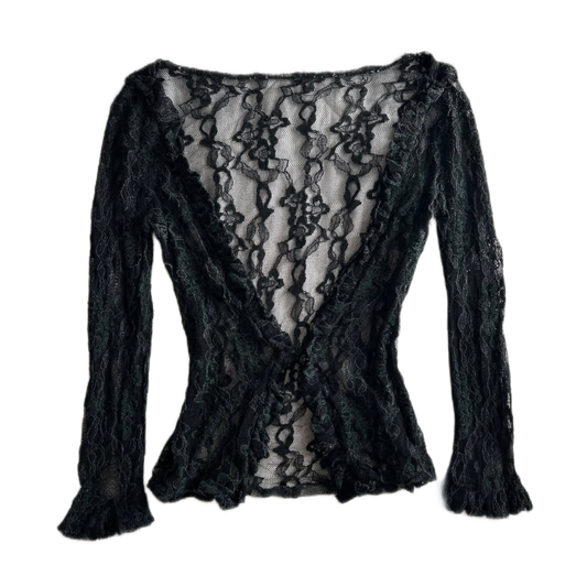 Black lace outer