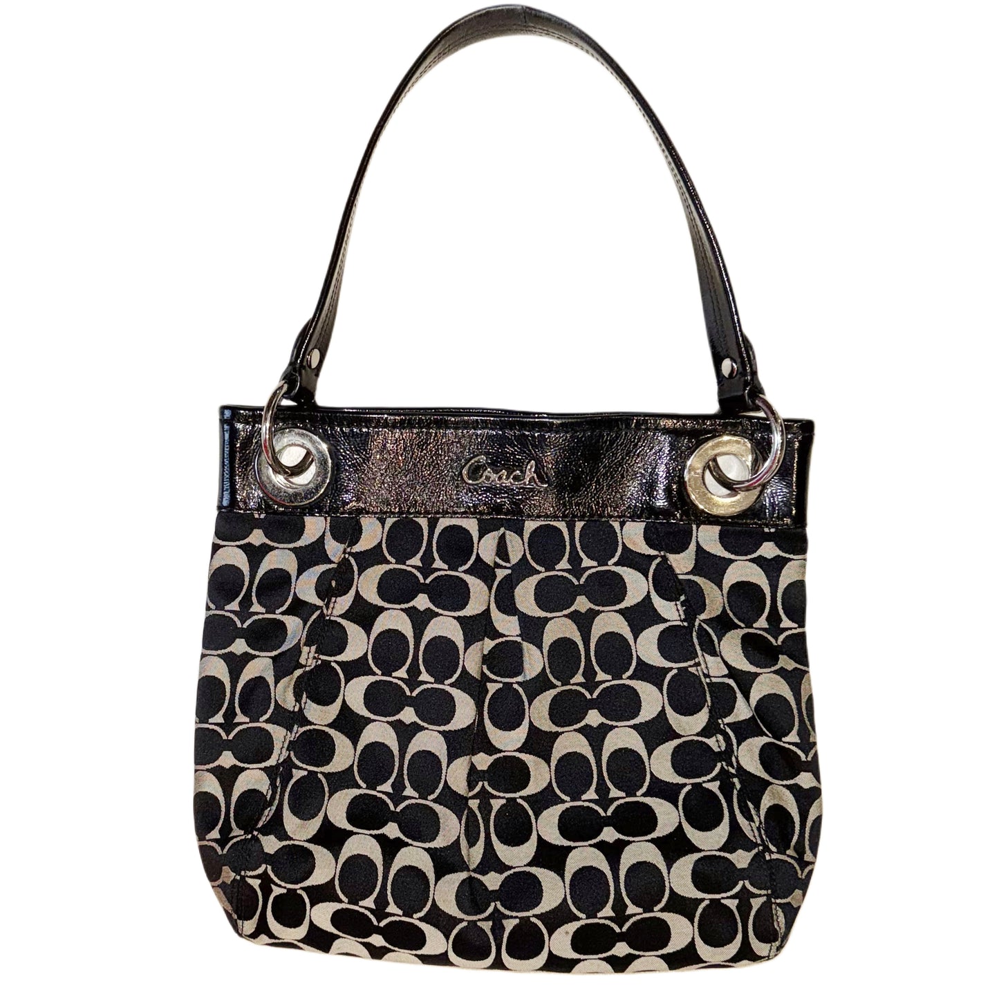 Coach leather shoulder bag