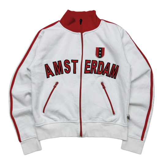 Amsterdam red white zip jacket