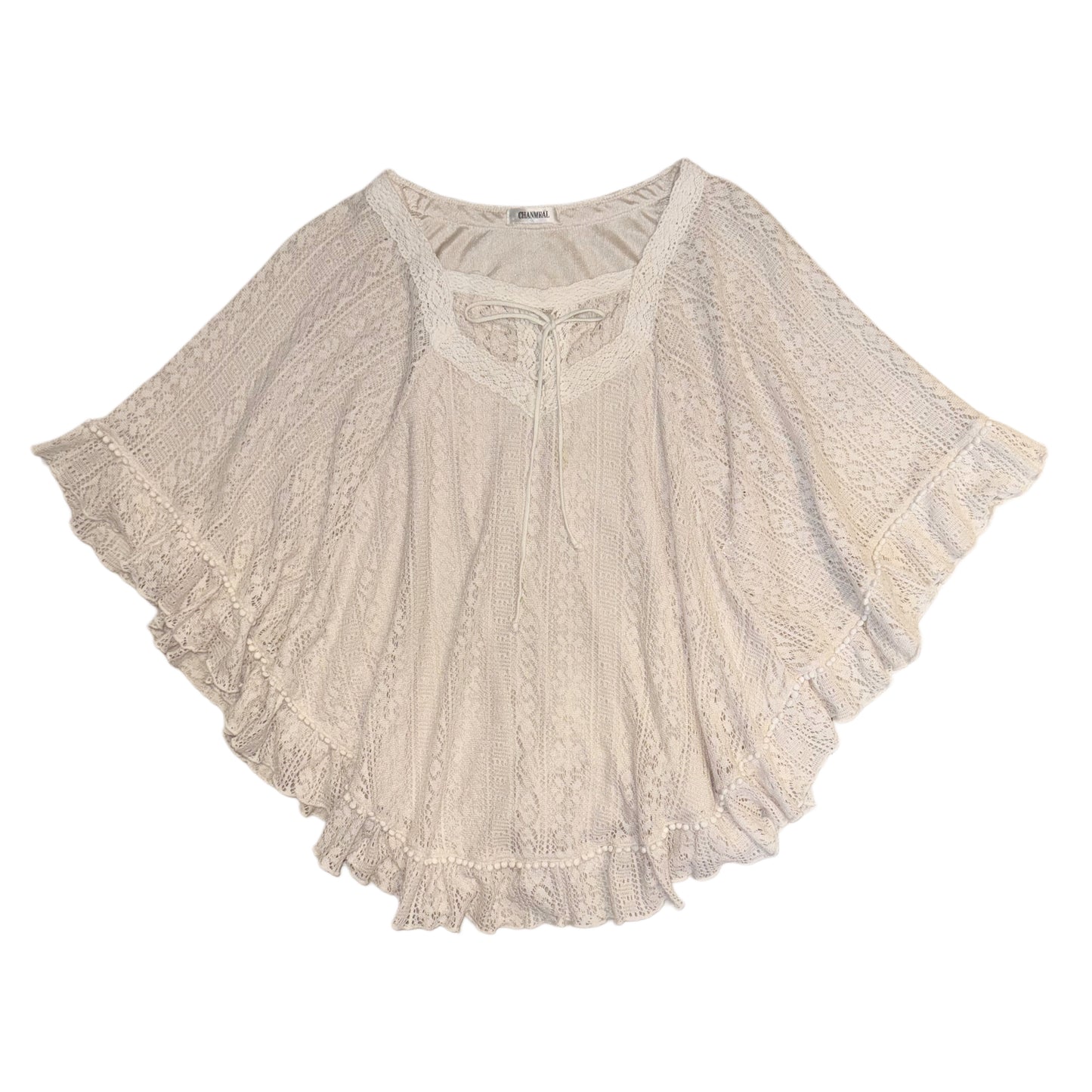 Ivory lace cloak