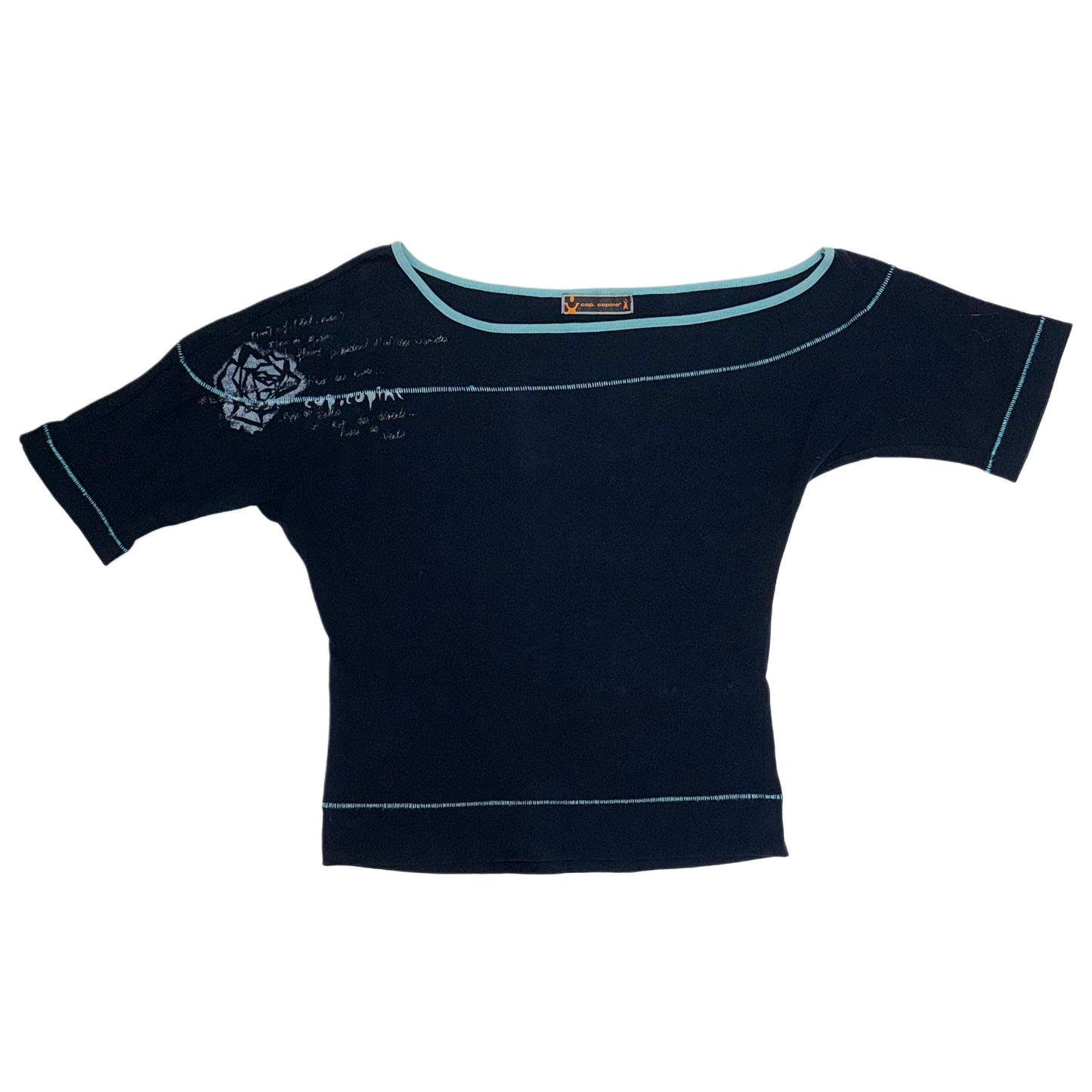 Cop Copine irregular off shoulder top