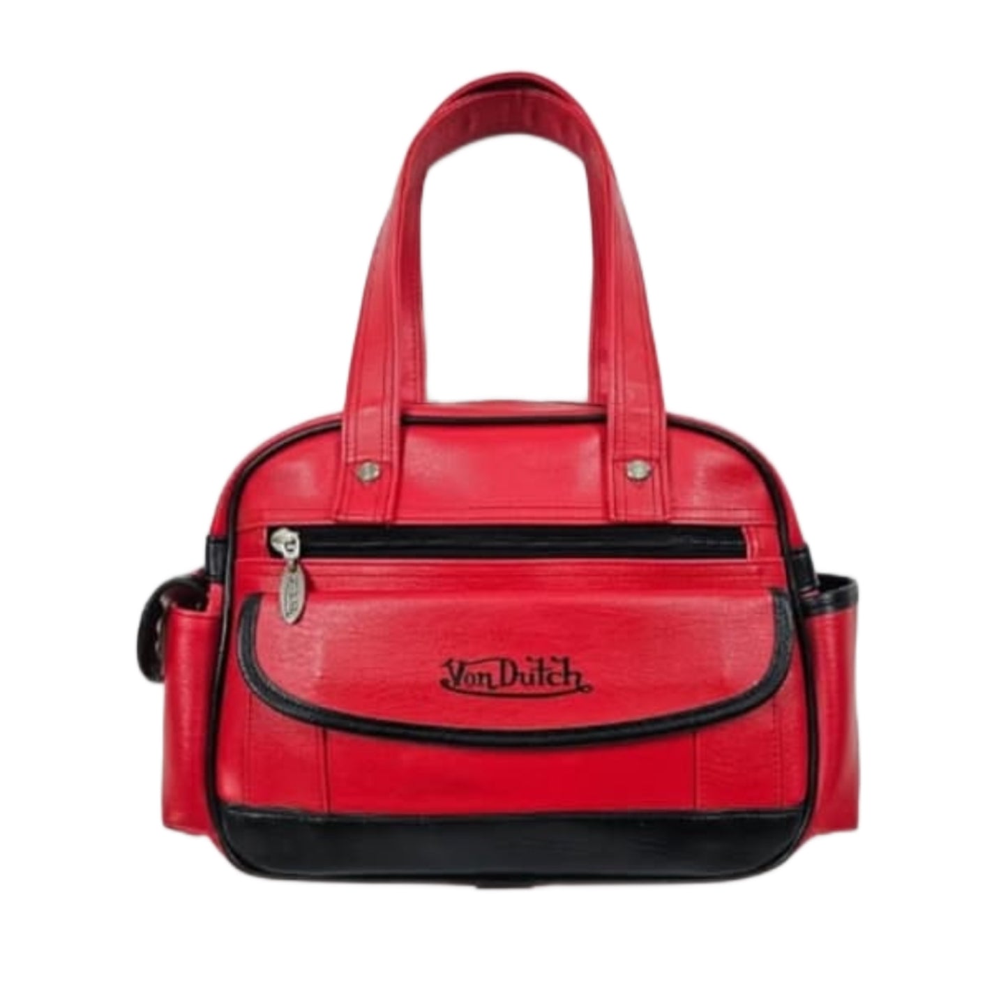 Von Dutch red and black bowling bag