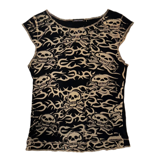 Brown skull top