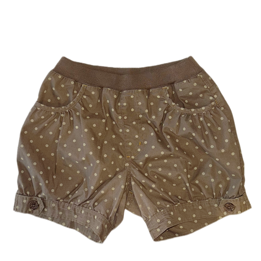 Brown polka dot short