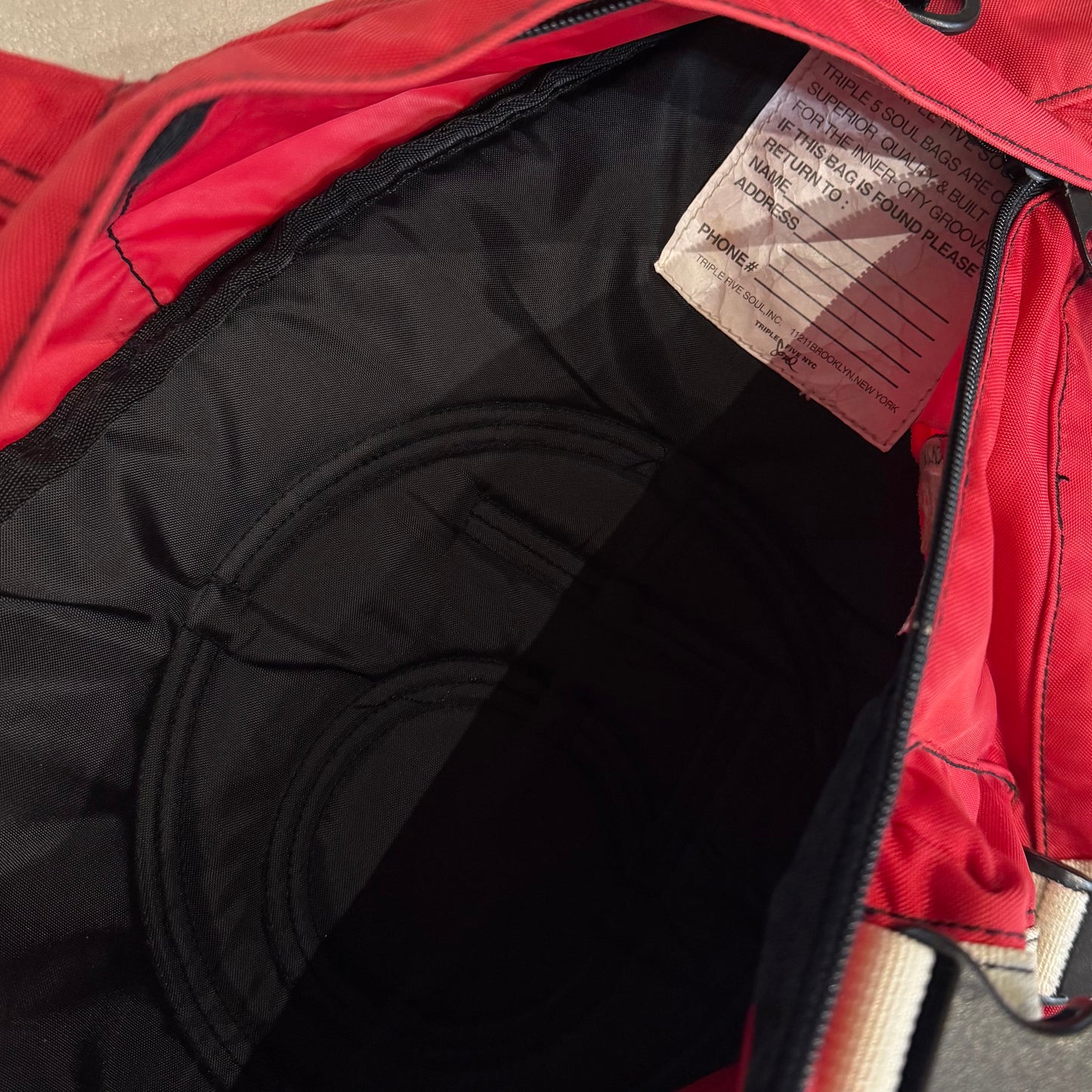 Triple5soul red black sling bag