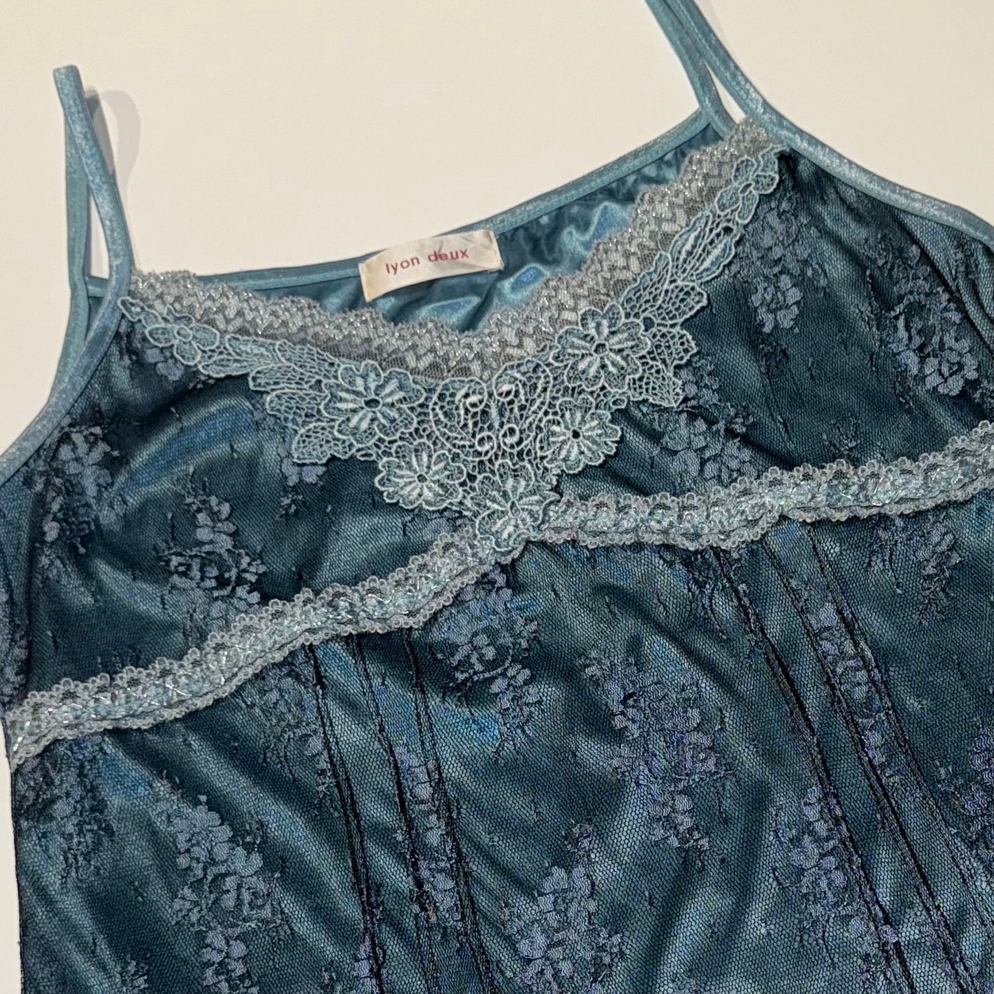 Blue lace tank