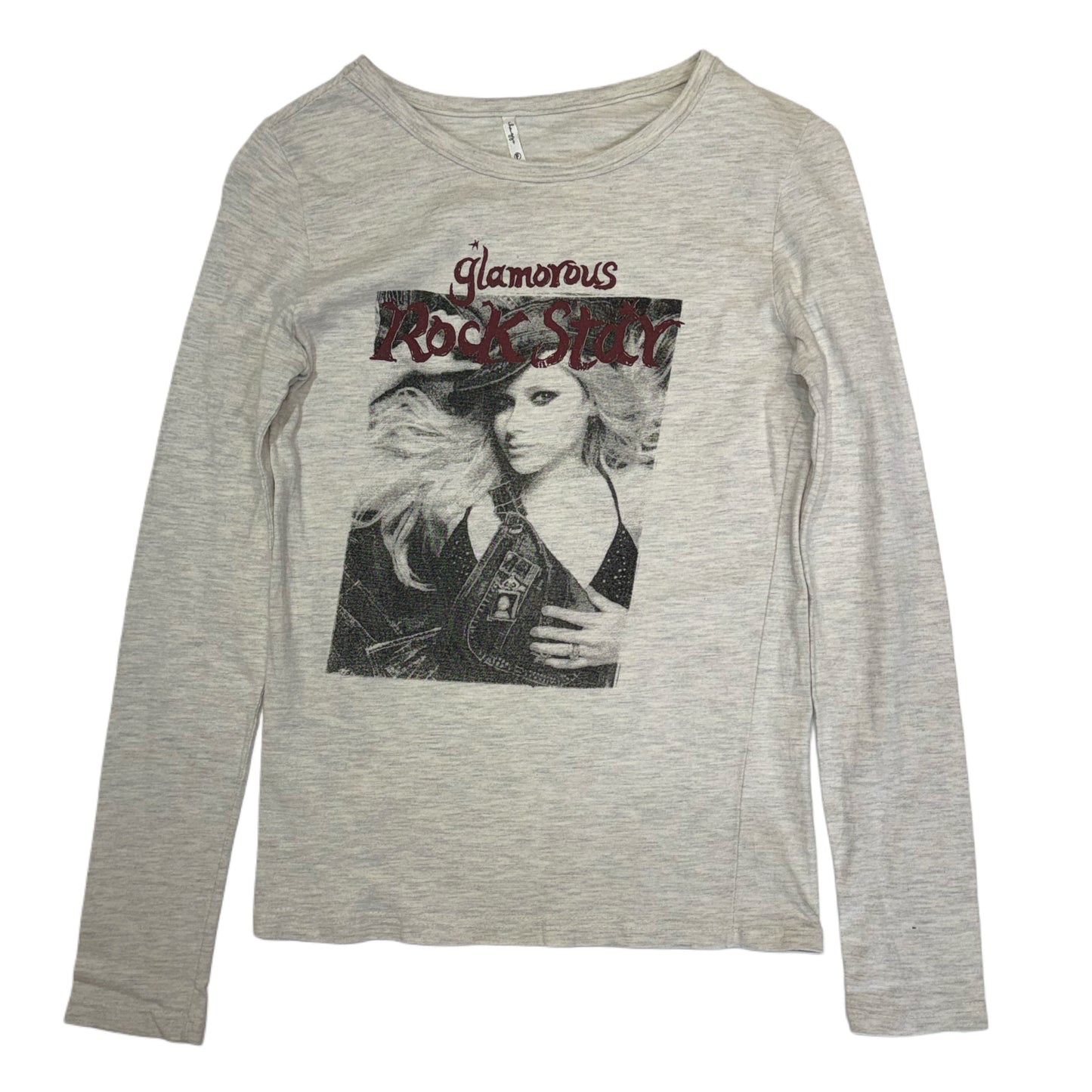 Glamorous rock star grey long sleeve