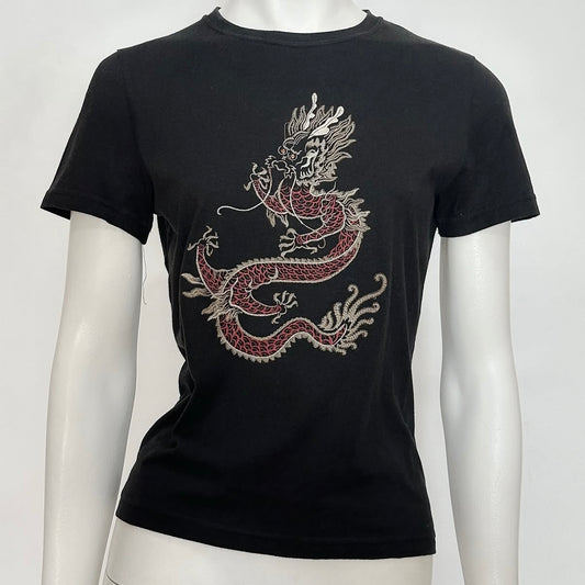 Vivienne Tam dragon embroidered top