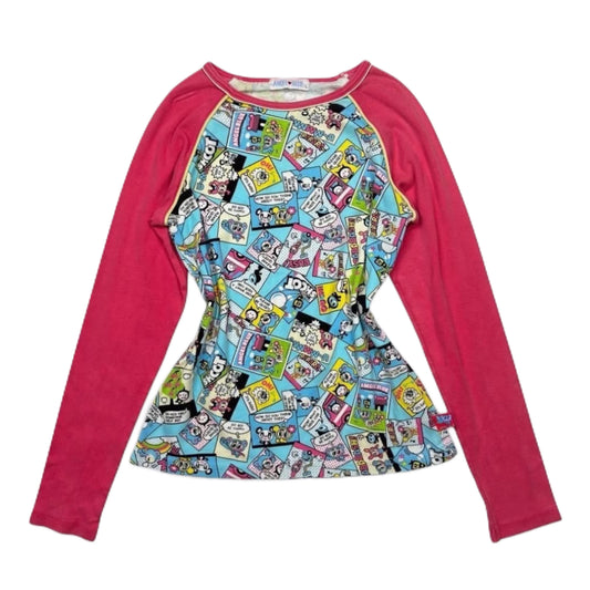 Angel Blue stamp long sleeve