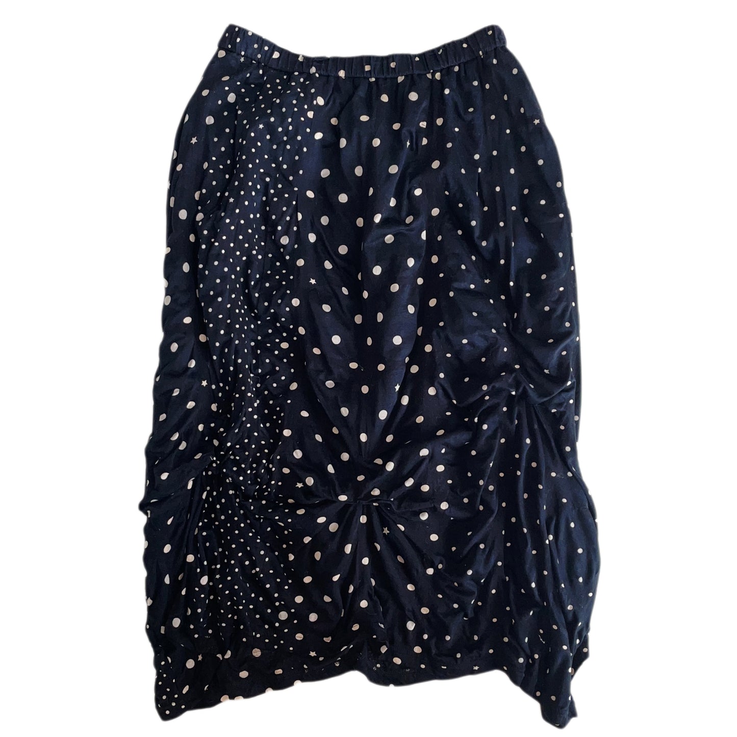 Black polka dot star ruffle skirt