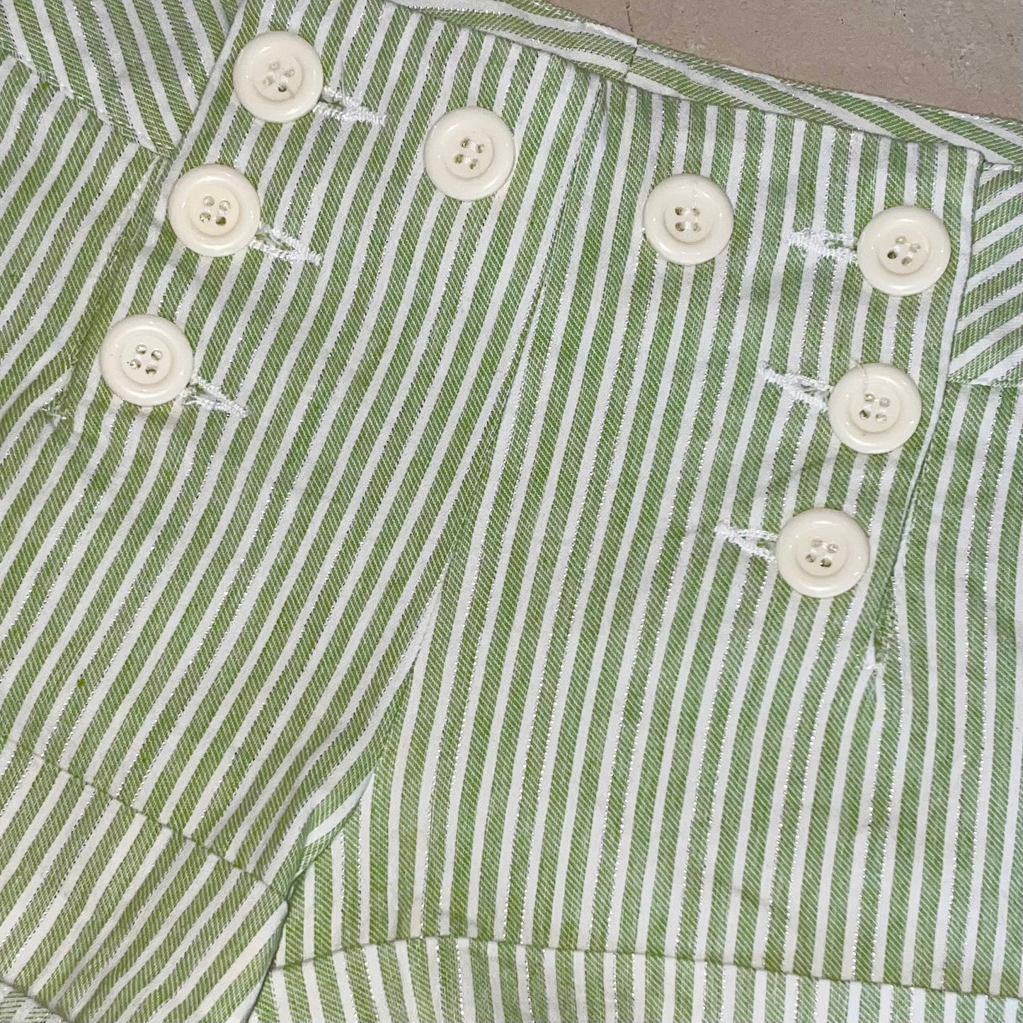 Mint stripes shorts