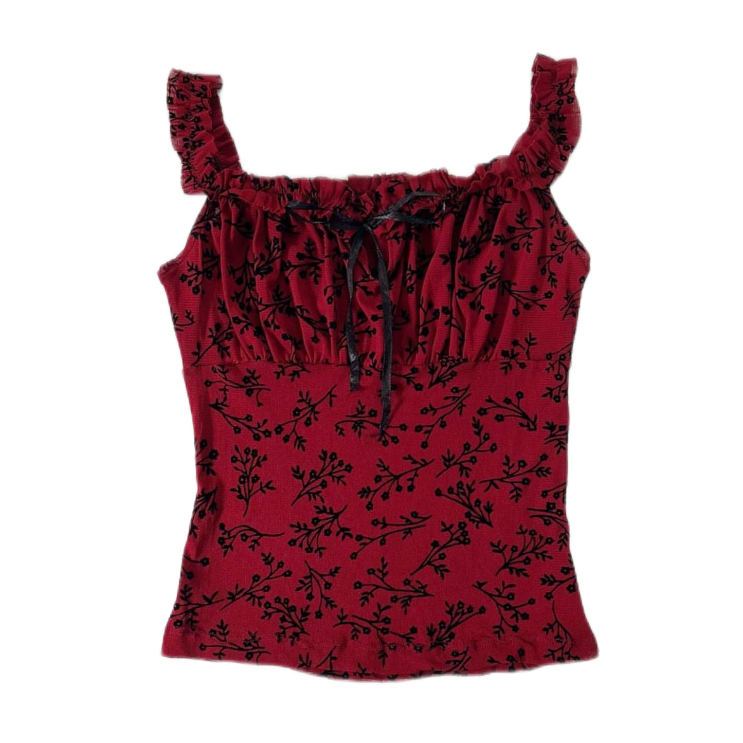 Red florals top