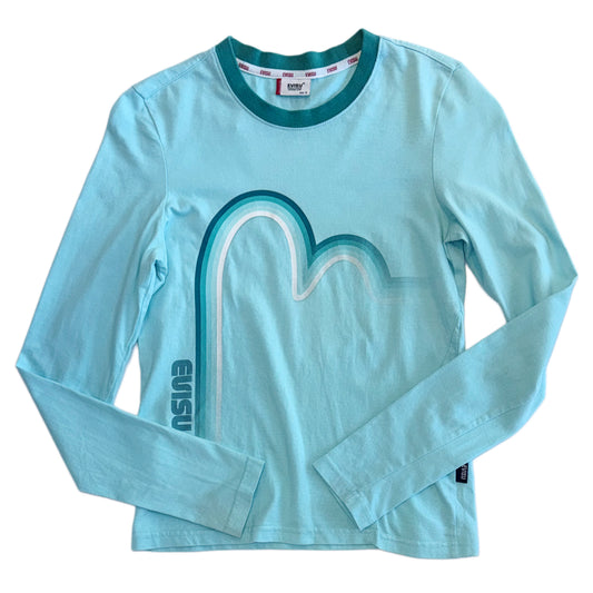 Evisu baby blue long sleeve