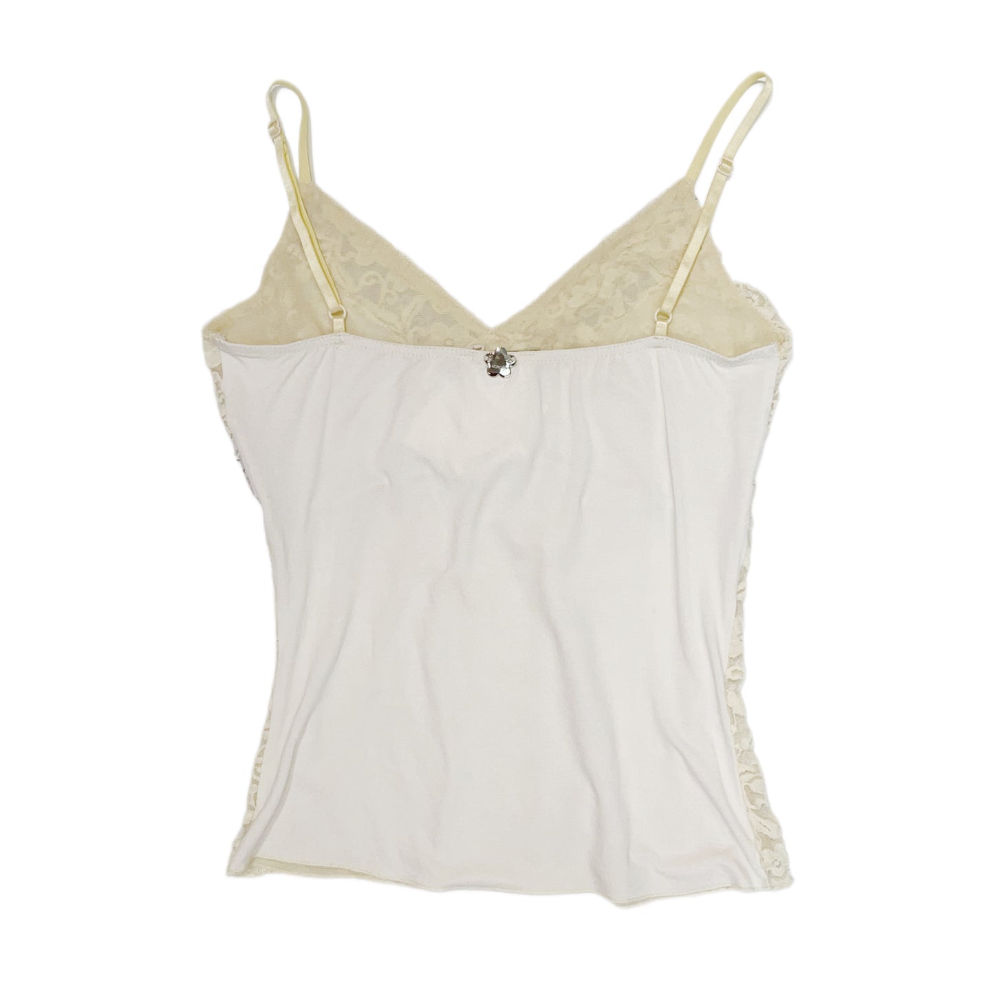 Morgan De Toi Ivory embroidered lace cami