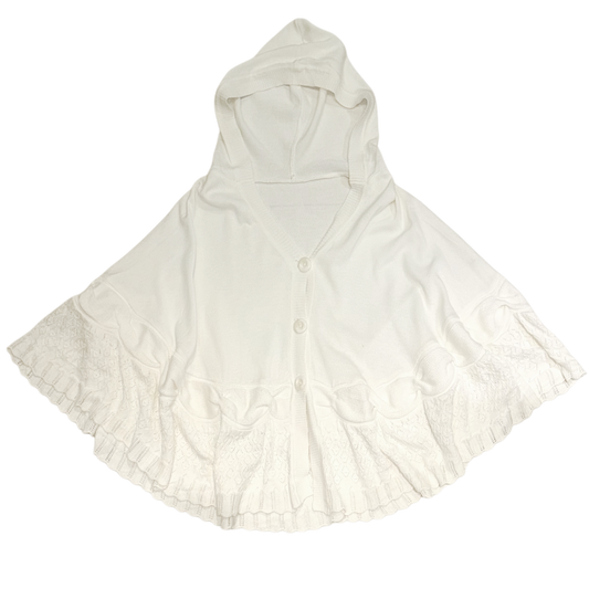 White knit cloak