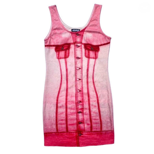 ANAP Fake denim pink dress